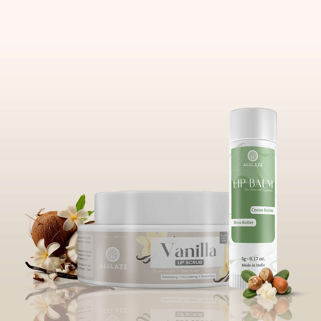Soft & Pink Lips Combo | Lip Scrub & Lip Balm