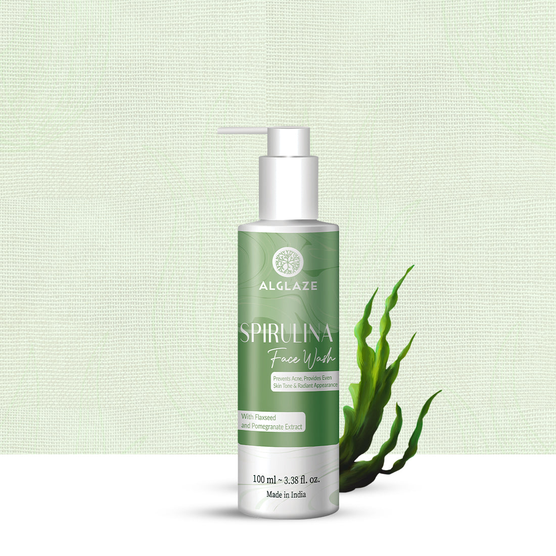 SPIRULINA FACE WASH With Spirulina Algae & Niacinamide (PLT Exclusive)