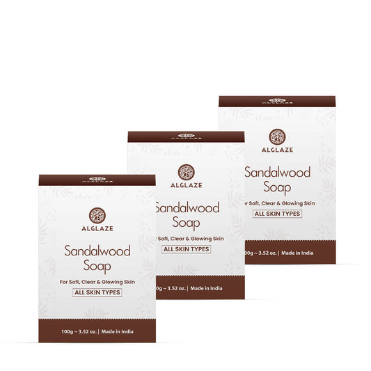 SANDALWOOD SOAP TRIPLE PACK | Soft, Clear & Glowing Skin