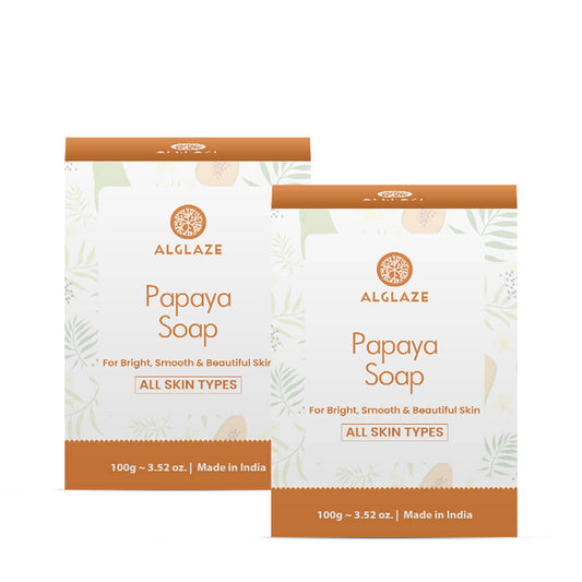 PAPAYA SOAP DUO PACK | Bright, Smooth & Beautiful Skin | Shea Butter & Jojoba Oil