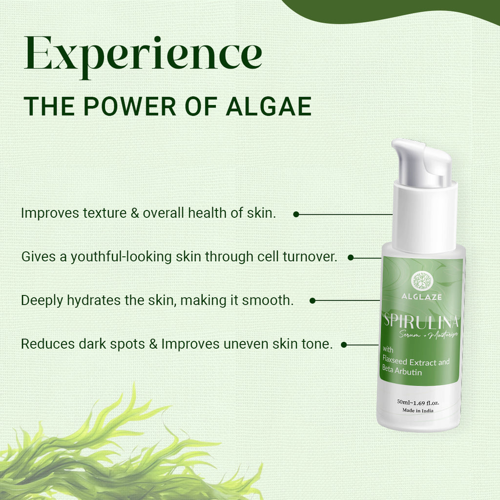 Spirulina Serum+Moisturizer With Spirulina Algae & Beta Arbutin (Exclusive)