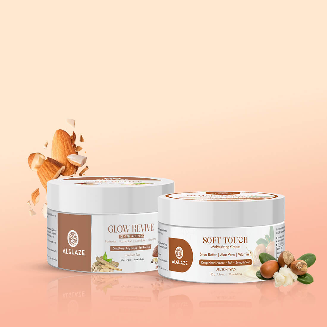 Detan Recovery Combo | Glow Revive De-Tan Face Pack + Soft Touch Moisturizing Cream