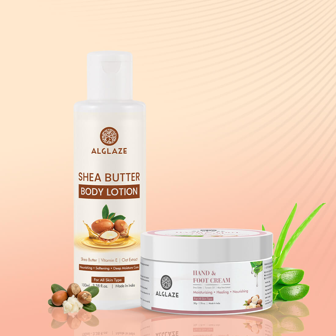 Body Care Comfort Duo | Shea Butter Body Lotion + Hand & Foot Cream