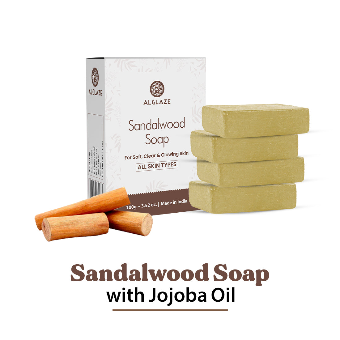 Sandalwood Soap With Shea Butter & Jojoba Oil