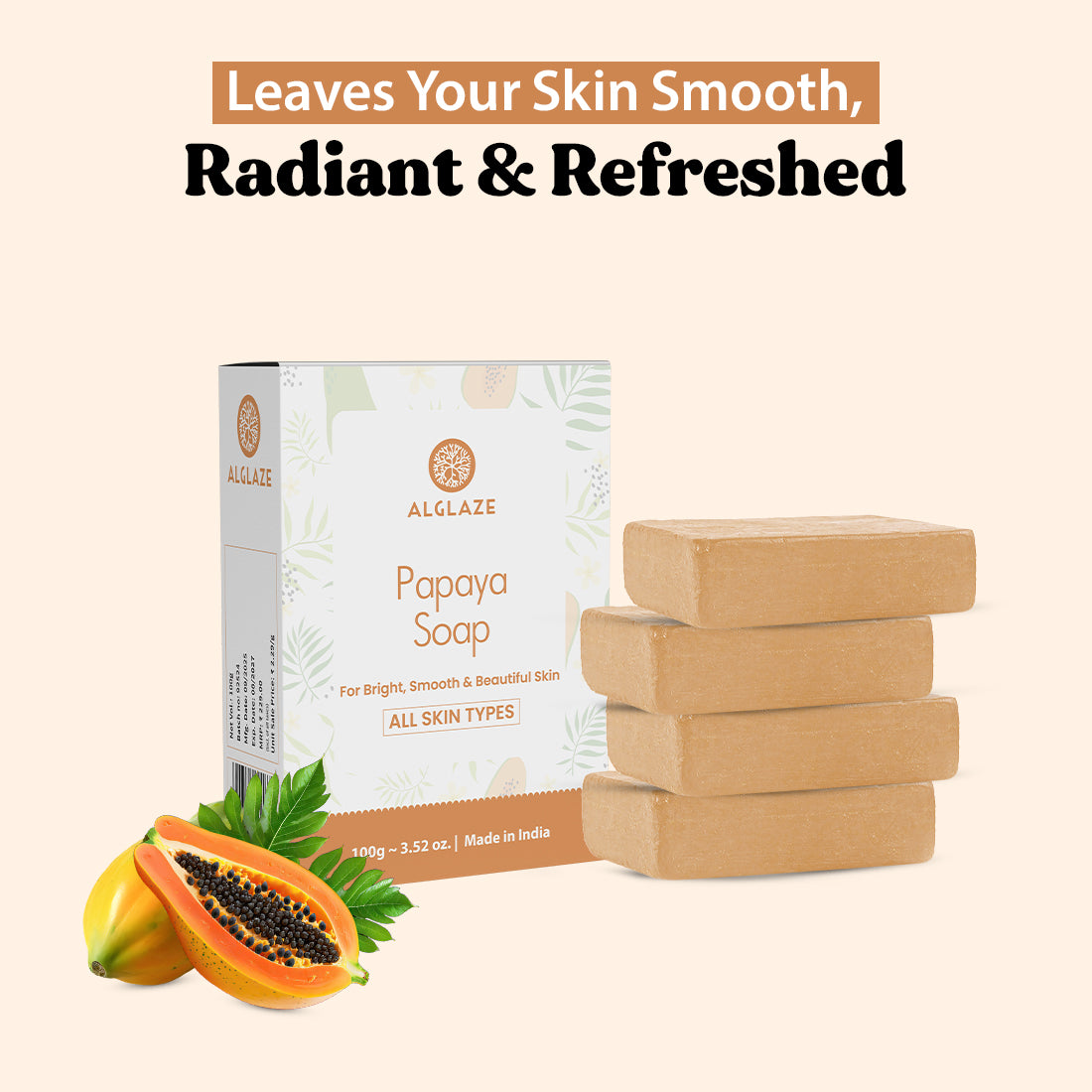 Papaya Soap With Shea Butter & Jojoba Oil