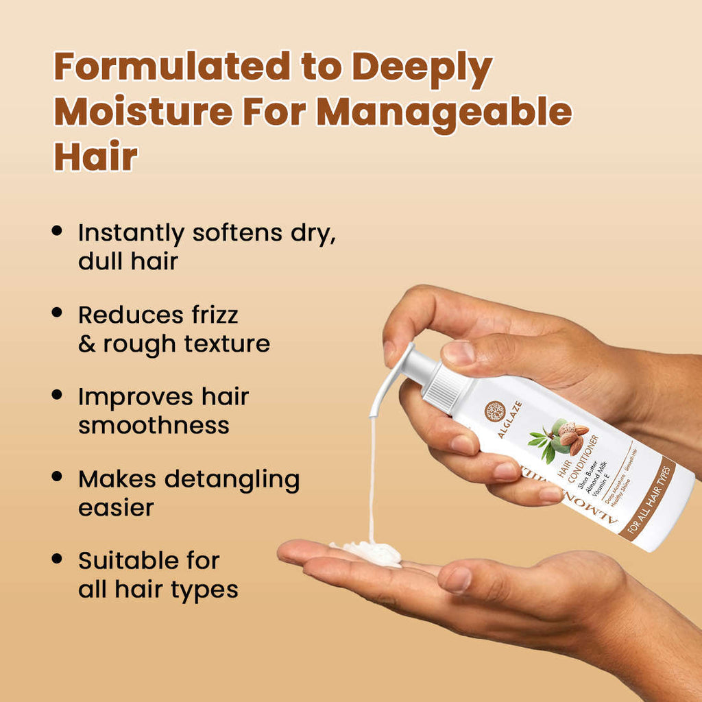 Almond Milk Hair CONDITIONER | Deep Moisture · Smooth Hair · Healthy Shine