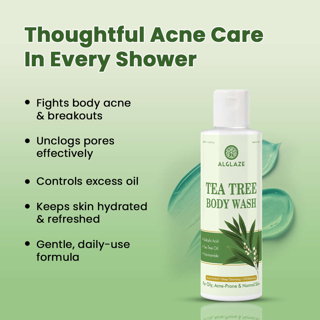 Tea Tree BODYWASH | Acne Control • Deep Cleansing • Oil Balancing