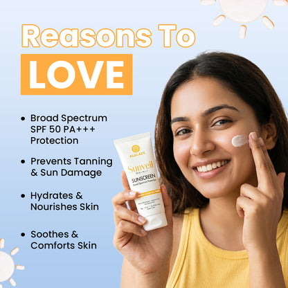 Sunveil SPF 50 PA+++ Sunscreen | With Niacinamide, Hyaluronic Acid & Vitamin E