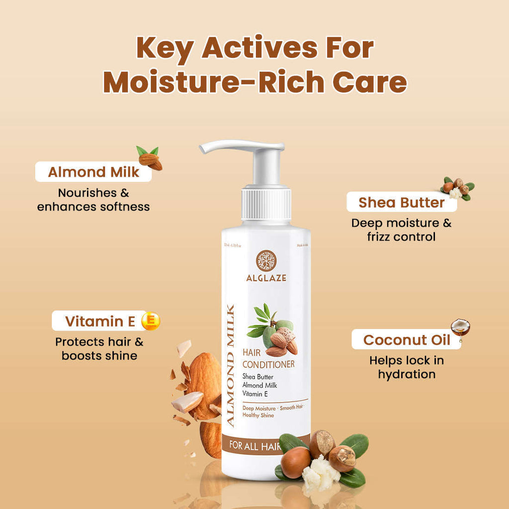 Almond Milk Hair CONDITIONER | Deep Moisture · Smooth Hair · Healthy Shine