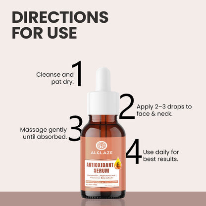 Antioxidant E Face Serum with Niacinamide & Hyaluronic Acid
