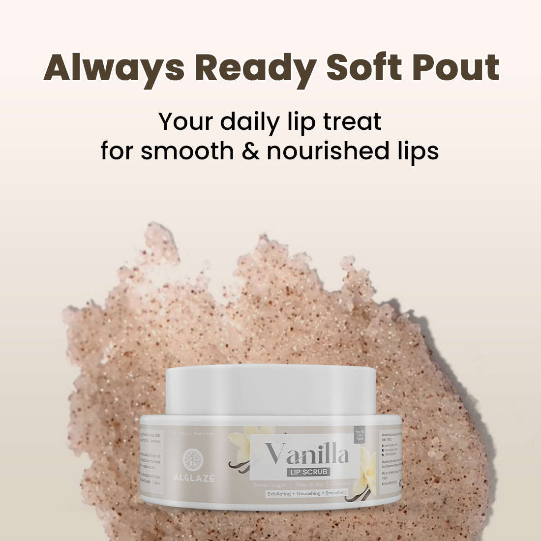 Vanilla LIP SCRUB | Exfoliating • Nourishing • Smoothing
