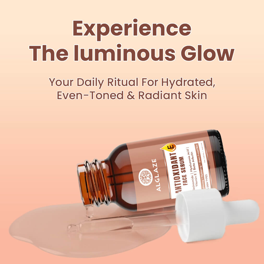 Antioxidant E Face Serum with Niacinamide & Hyaluronic Acid