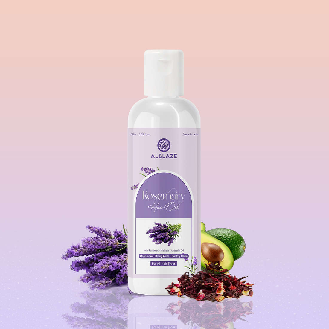 Alglaze Rosemary Hair Oil | Improves scalp & softer frizz-free hair