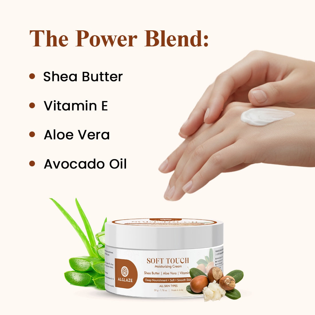Soft Touch Moisturizing Cream with Shea Butter, Aloe Vera & Vitamin E  @ 1 (Exclusive)