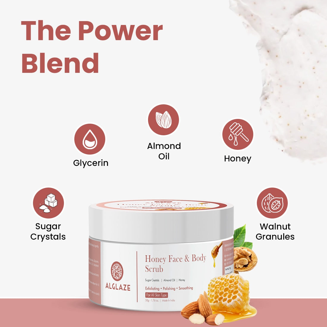 Honey Face & Body Scrub with Almond Oil & Honey  @ 1 (Exclusive)