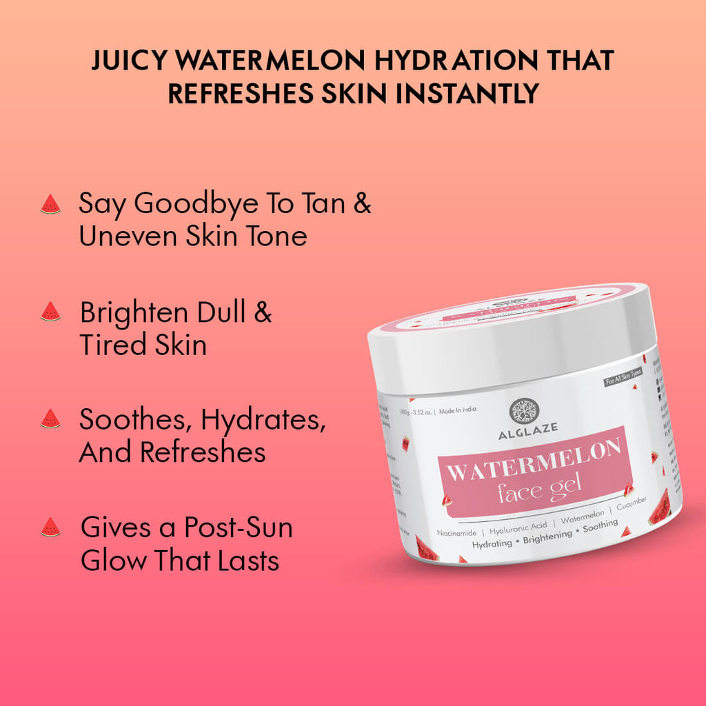 Watermelon Face Gel with Niacinamide & Hyaluronic Acid