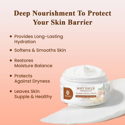 Soft Touch Moisturizing Cream with Shea Butter, Aloe Vera & Vitamin E