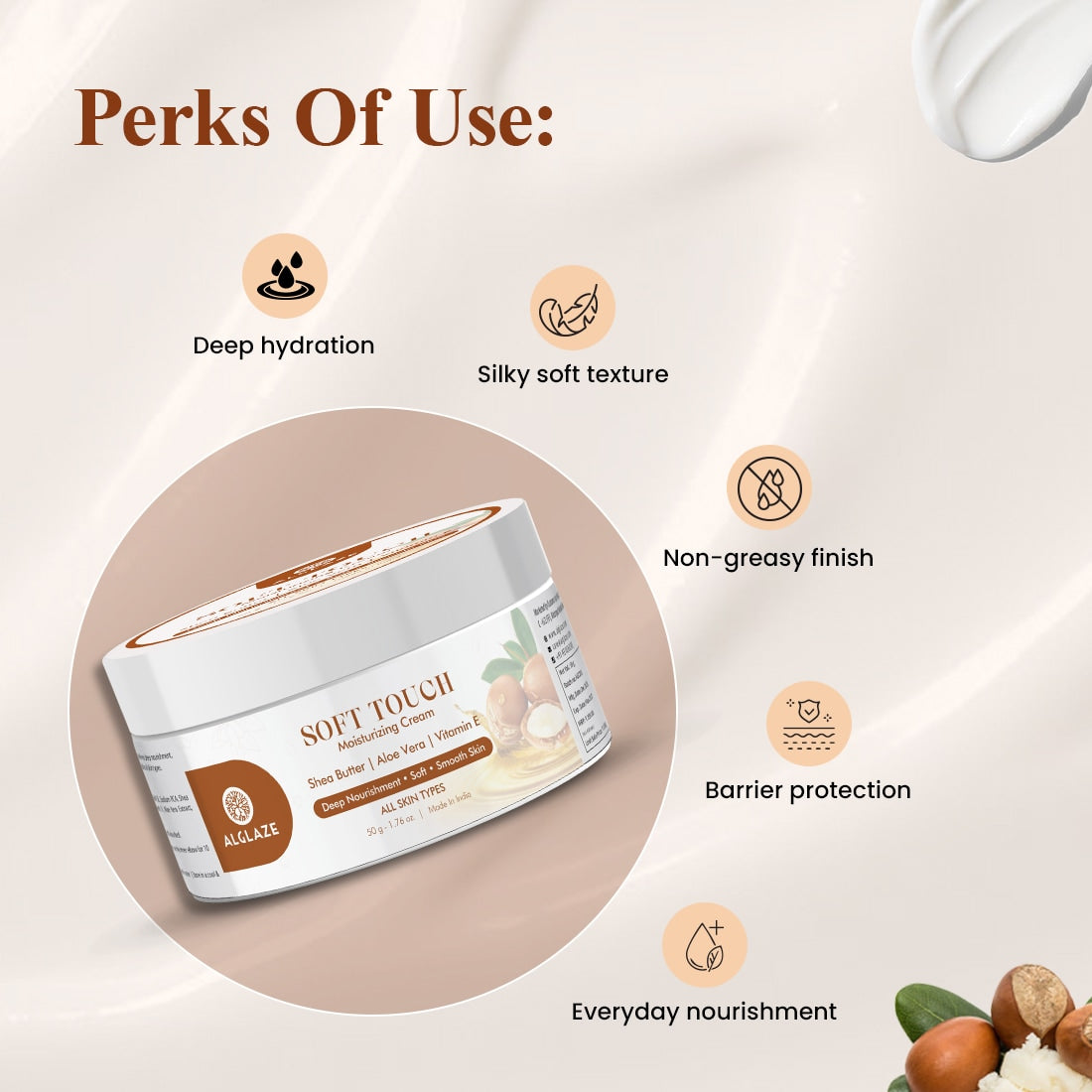 Soft Touch Moisturizing Cream with Shea Butter, Aloe Vera & Vitamin E  @ 1 (Exclusive)