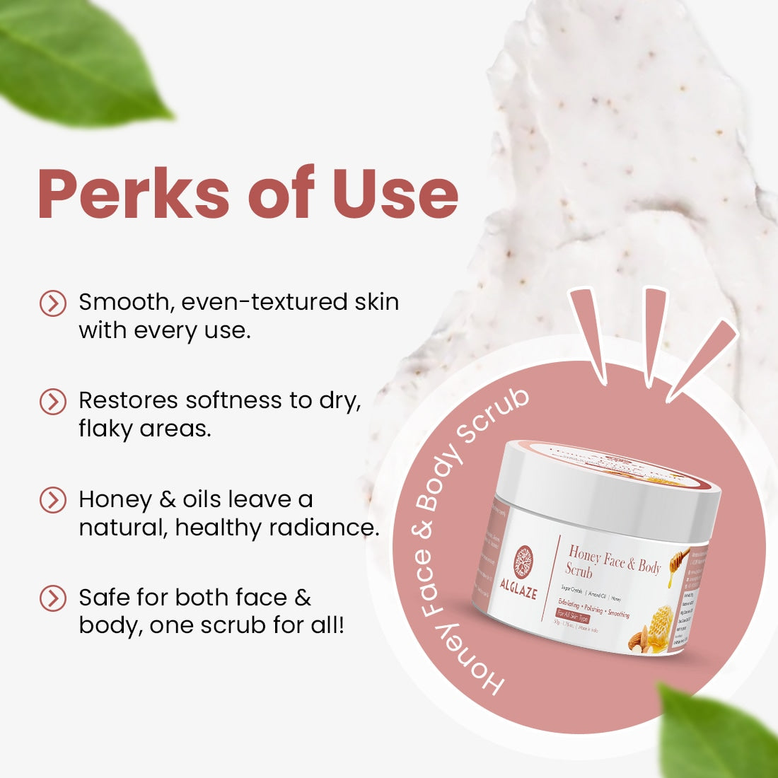 Honey Face & Body Scrub with Almond Oil & Honey  @ 1 (Exclusive)