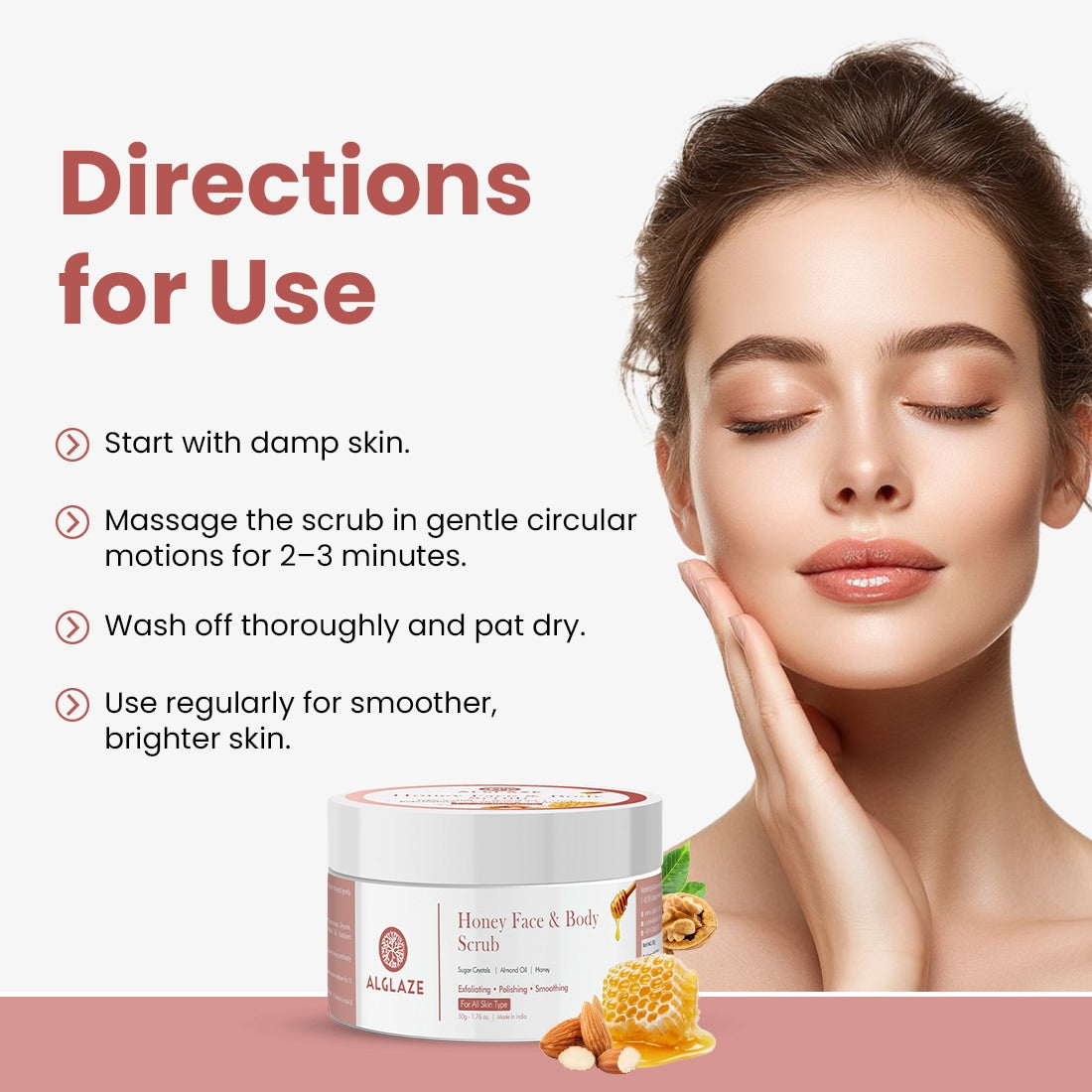 Honey Face & Body Scrub with Almond Oil & Honey  @ 1 (Exclusive)