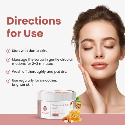 Honey Face & Body Scrub with Almond Oil & Honey  @ 1 (Exclusive)