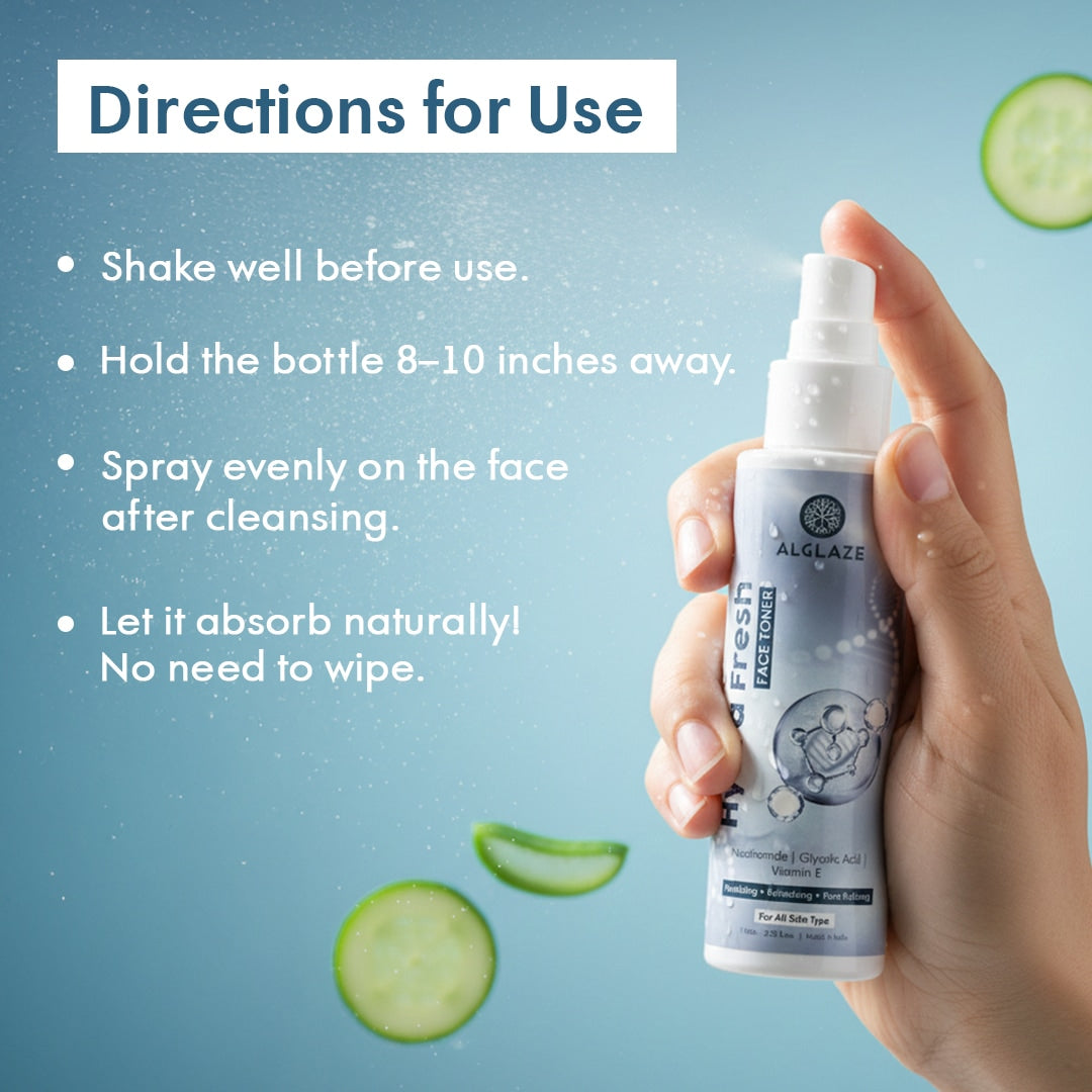Hydra Fresh Toner | Niacinamide, Glycolic Acid & Vitamin E  @ 1 (Exclusive)